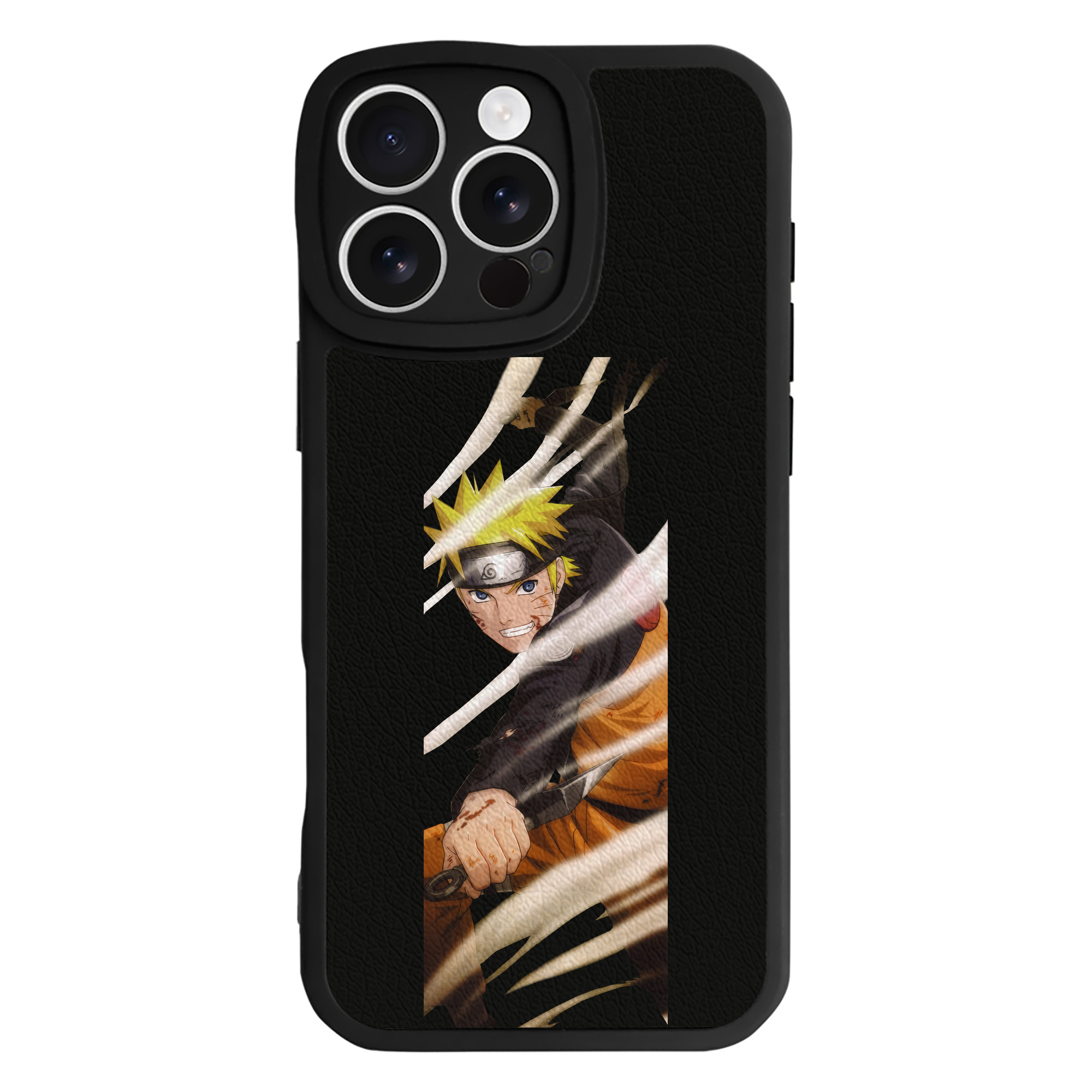 （画像用） NARUTO -ナルト- うずまき ナルト Uzumaki Naruto 【iPhone 16シリーズ対応】シリコンスマホケース（レザー調） 材質：シリコン
